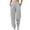 Gray, variant on Women's Cuffed Sweatpants Drawstring High Waisted Joggers Loose Casual Lounge Pants with Pockets