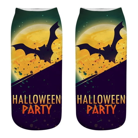 

Casual Work Business Socks 3D Pumpkin Printing Medium Sports Socks