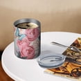thumbnail image 3 of 12oz Coffee Tumblers Pioneer Flower Floral Print Pattern Stainless Steel Vacuum Insulated Travel Tumbler Coffee Cups Mug with Lid and Straw with Cleaning Brush for Cold & Hot Drinks, 3 of 5
