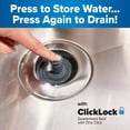 thumbnail image 5 of Drain Hero™ 3-in-1 Kitchen Sink Strainer, Stopper  Basket – Stainless Steel, Anti-Clog, Dishwasher Safe, 5 of 9