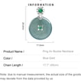 thumbnail image 2 of Exquisite Natural Blue Water Jade Necklace - Peaceful Jade Buckle with Diamond Inlay Pendant - A Symbol of Safety and Elegance - A Treasured Gift for Any Occasion, 2 of 5