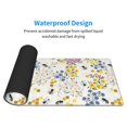 thumbnail image 5 of Disketp Gaming Mouse Pad Wildflower Honeybee Pattern Large Mouse Mat Long Extended Desk Pad Non-Slip Rubber Mice Pads Stitched Edges Thin Pad (11.8x31.5 Inch), 5 of 9