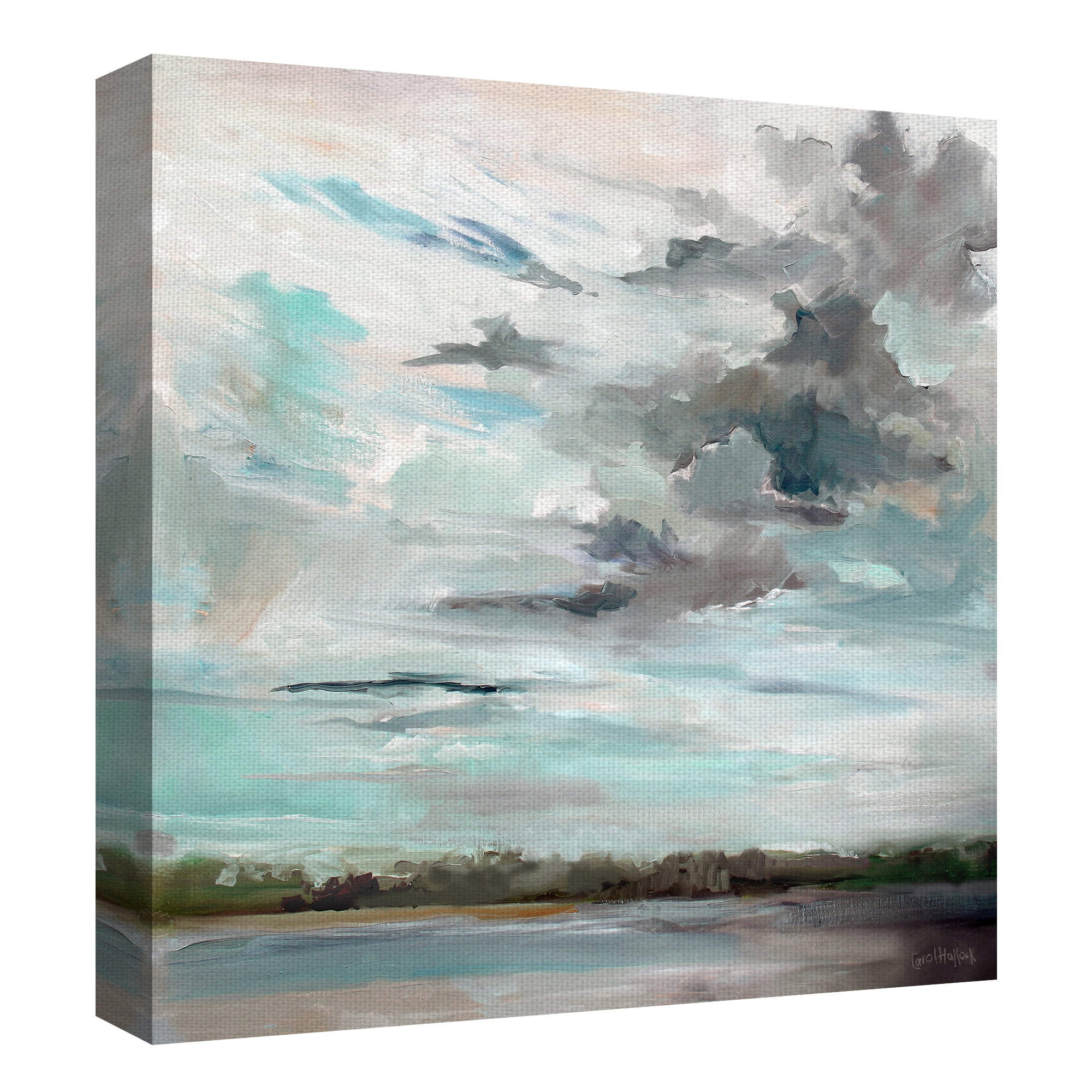 Masterpiece Art Gallery Cloudy Days Landscape Canvas Art Print 35" x 35"