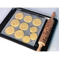 thumbnail image 5 of Embossing Rolling Pin for Christmas,3D Flower Pattern Wooden Roll Pin Laser Engraved Rolling Pin DIY Tool,Rolling Pin for Baking Cookies Biscuit Fondant Cake Dough Clay (13.8''x2''), 5 of 5