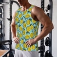 thumbnail image 5 of KLL Lemon Print Men's Muscle Gym Workout Stringer Tank Tops Bodybuilding Fitness T-Shirts Tank Tops Men-X-Large, 5 of 7