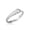 White, variant on 14k Yellow Gold Textured Ouroboros Serpent Snake Ring (Size 5)