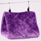 thumbnail image 2 of Plush Snuggle Bird Hammock Hanging Snuggle Cave Happy Hut Bird Parrot Hideaway Size L (Purple), 2 of 6