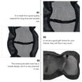 thumbnail image 6 of CTIRCHIU Motorcycle Seat Cover Black Motorcyclists 2Pcs 23.6*15.7*0.04In, 6 of 8