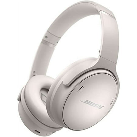 Bose QuietComfort 45 Headphones Noise Cancelling Over-Ear Wireless Bluetooth Earphones, White Smoke