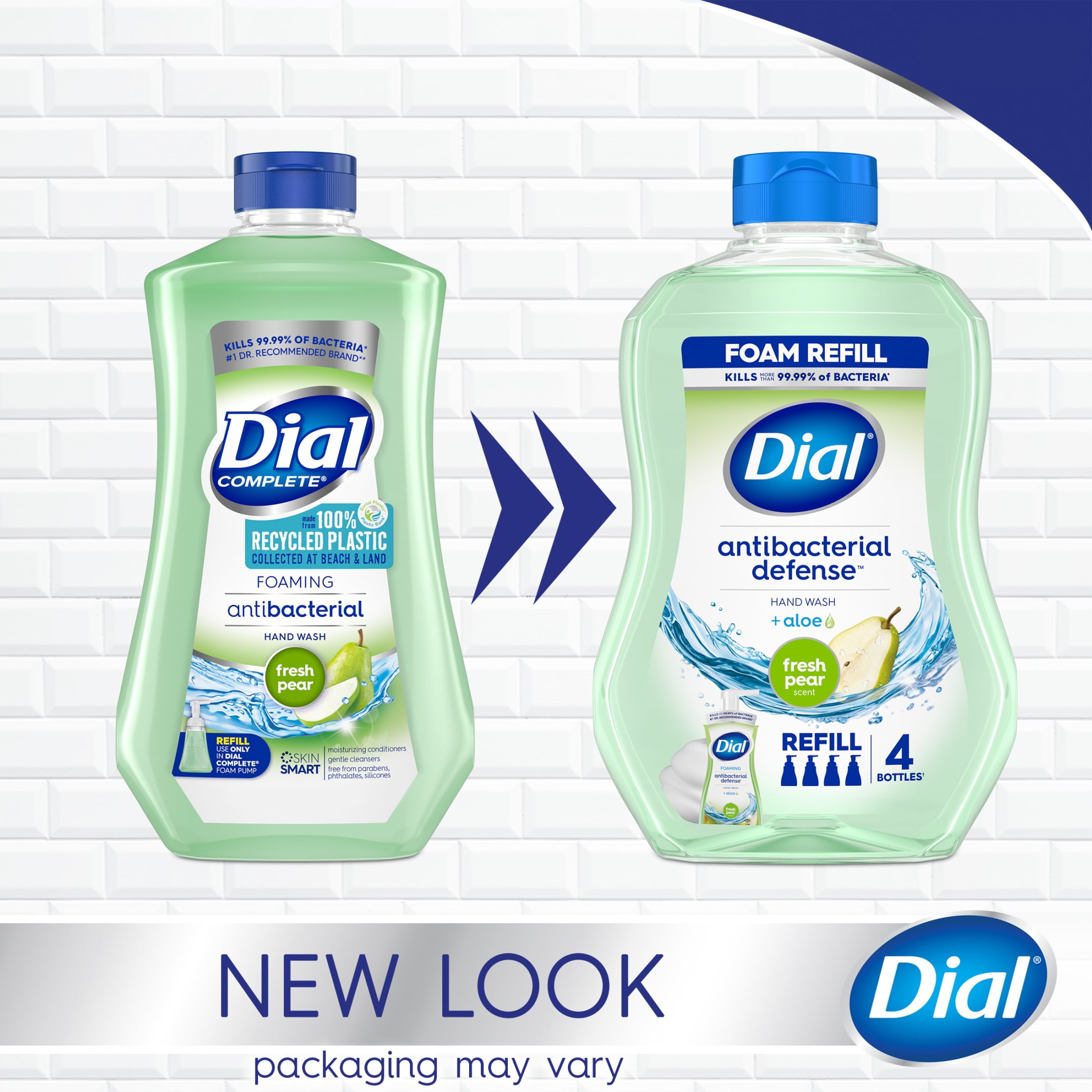 Dial Antibacterial Foaming Hand Wash Refill Fresh Pear 30 Ounce Walmart