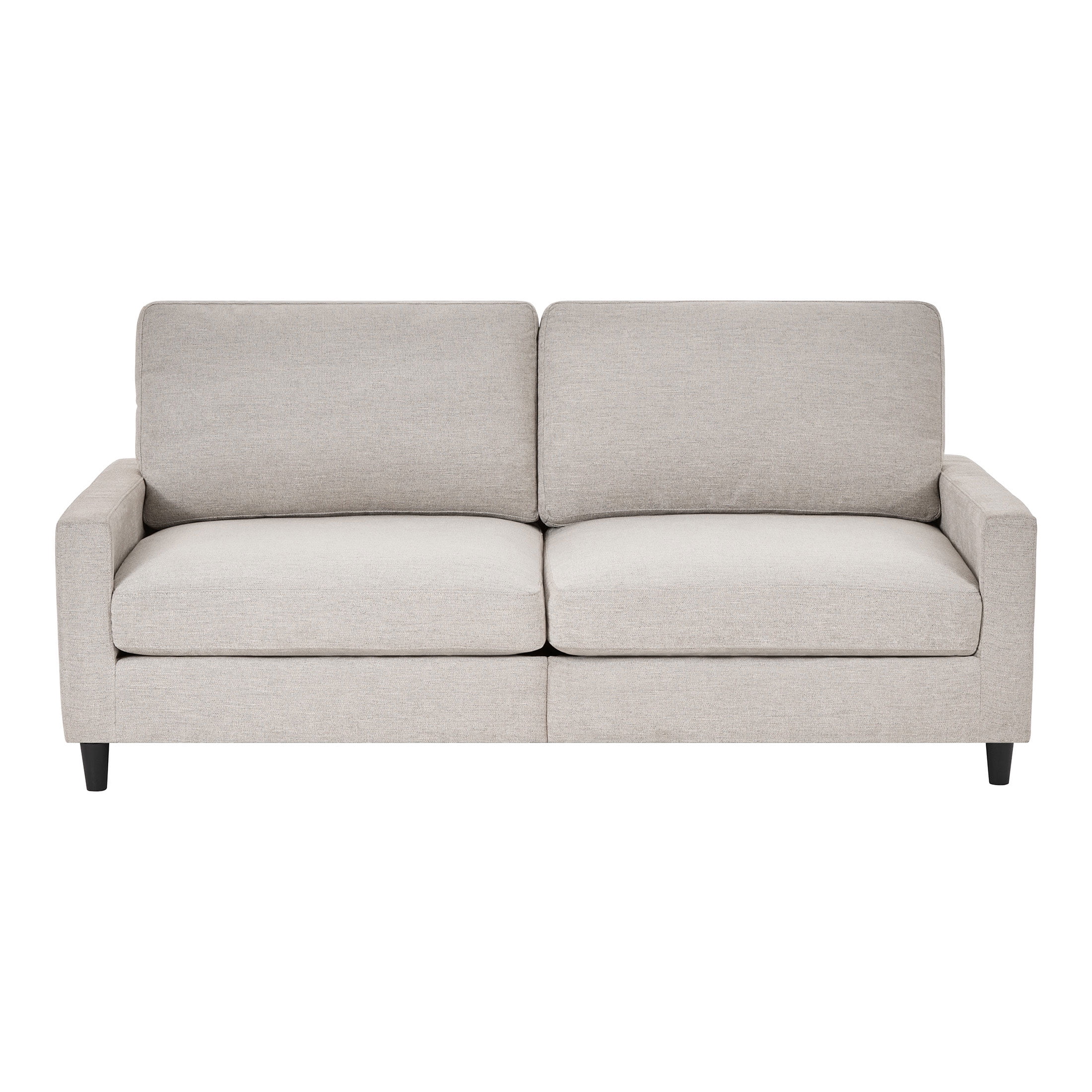Mainstays 77" Square Arm Sofa, Light Grey