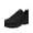 Black, variant on DLONGLI Women's Breathable Mesh Lace Up Athletic Sneakers, Non Slip Lightweight Walking Shoes