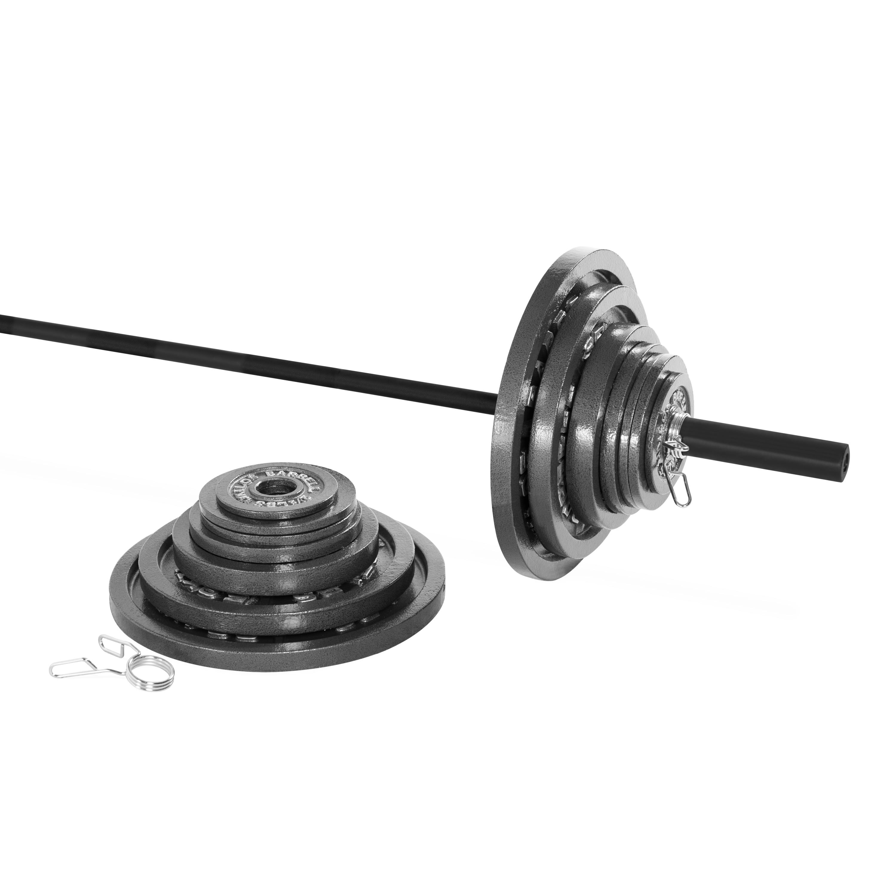 Olympic Weight Set CAP Barbell 300 lb Includes 7' Bar Training Lifting