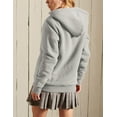 thumbnail image 4 of Yeokou Women's Casual Full Zip Up Sherpa Lined Hoodie Sweatshirt Jacket Coat, 4 of 5