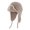 Khaki, variant on Warm Knitted Russian Hat for Women, Chunky Cable Earflap