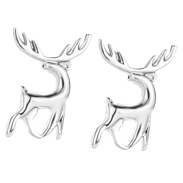 Qarigey 1 par de aretes con forma de animal, aretes de oreja, joyas de cobre para fiestas, festivales, oro rosa Ropa, zapatos y accesorios Miscelánea Plata