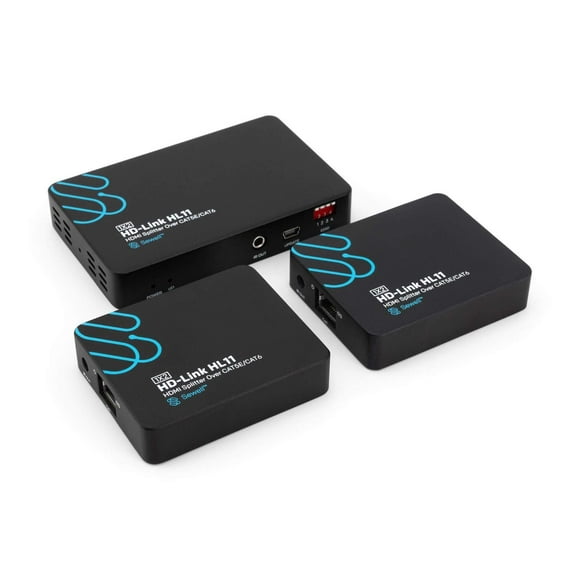 Sewell HD-Link HL11, 1x2 HDMI Splitter Over cat5e/6, 160 ft., Black (SW-32979)