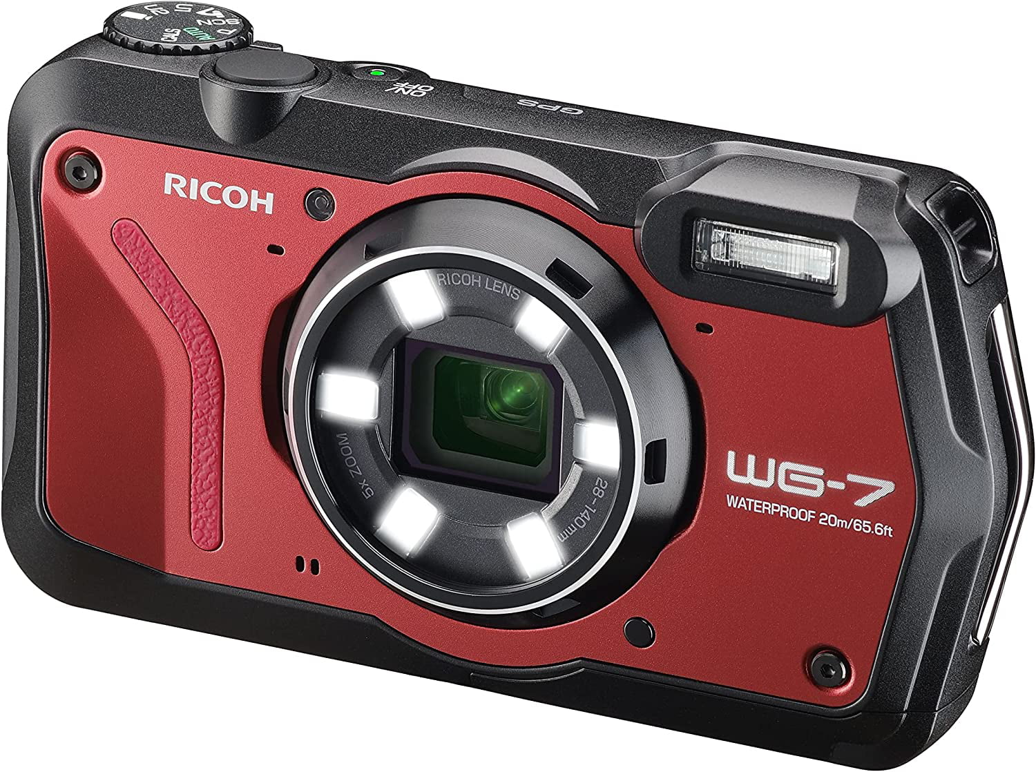 Ricoh  WG Red Authentic Outdoor Camera with Accessories