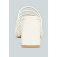 thumbnail image 4 of Fairleigh Off White Strappy Slip On Sandals, 4 of 6