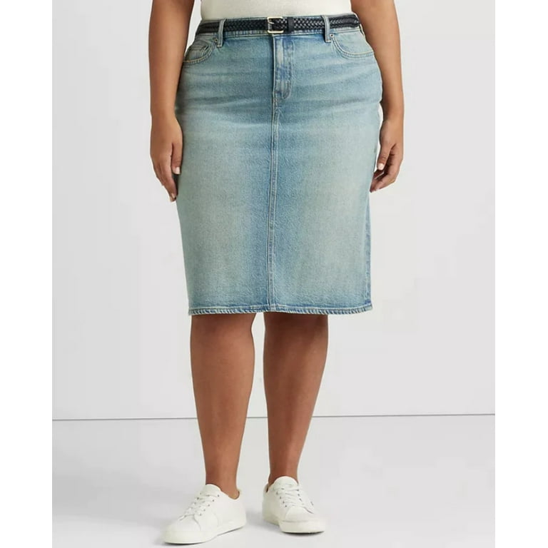 RALPH LAUREN Denim Pencil Skirt Walmart