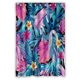 thumbnail image 1 of ABPHQTO Cortina de ducha de poliéster impermeable con flores tropicales y hojas exóticas de acuarela y ganchos 120x180 cm, 1 of 1