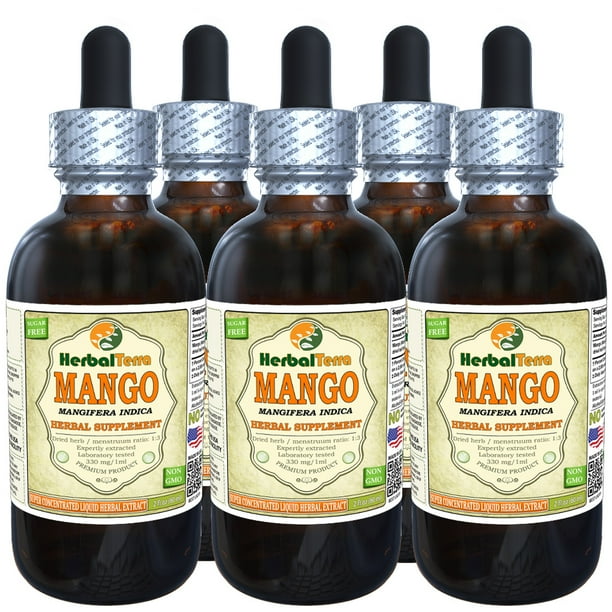 Mango (Mangifera indica) Tincture, Dried Leaves Liquid Extract (Herbal