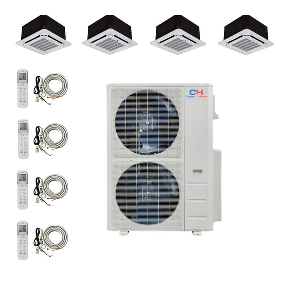 Cooper & Hunter Mini Split AC Heat Pump 5 Zone 12000 12000 12000 12000 BTU 22.4 Seer