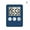 Navy blue, variant on 1Pc 7 Colors Super Thin LCD Digital Screen Kitchen Cooking Countdown Square Count Alarm Magnet Clock Up Timer P6A4
