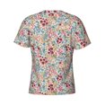 thumbnail image 6 of Vsdgher Trendy Floral Design Print Men's Dry Fit Mesh Athletic Shirts Moisture Wicking Tennis T-Shirt Tops, 6 of 9