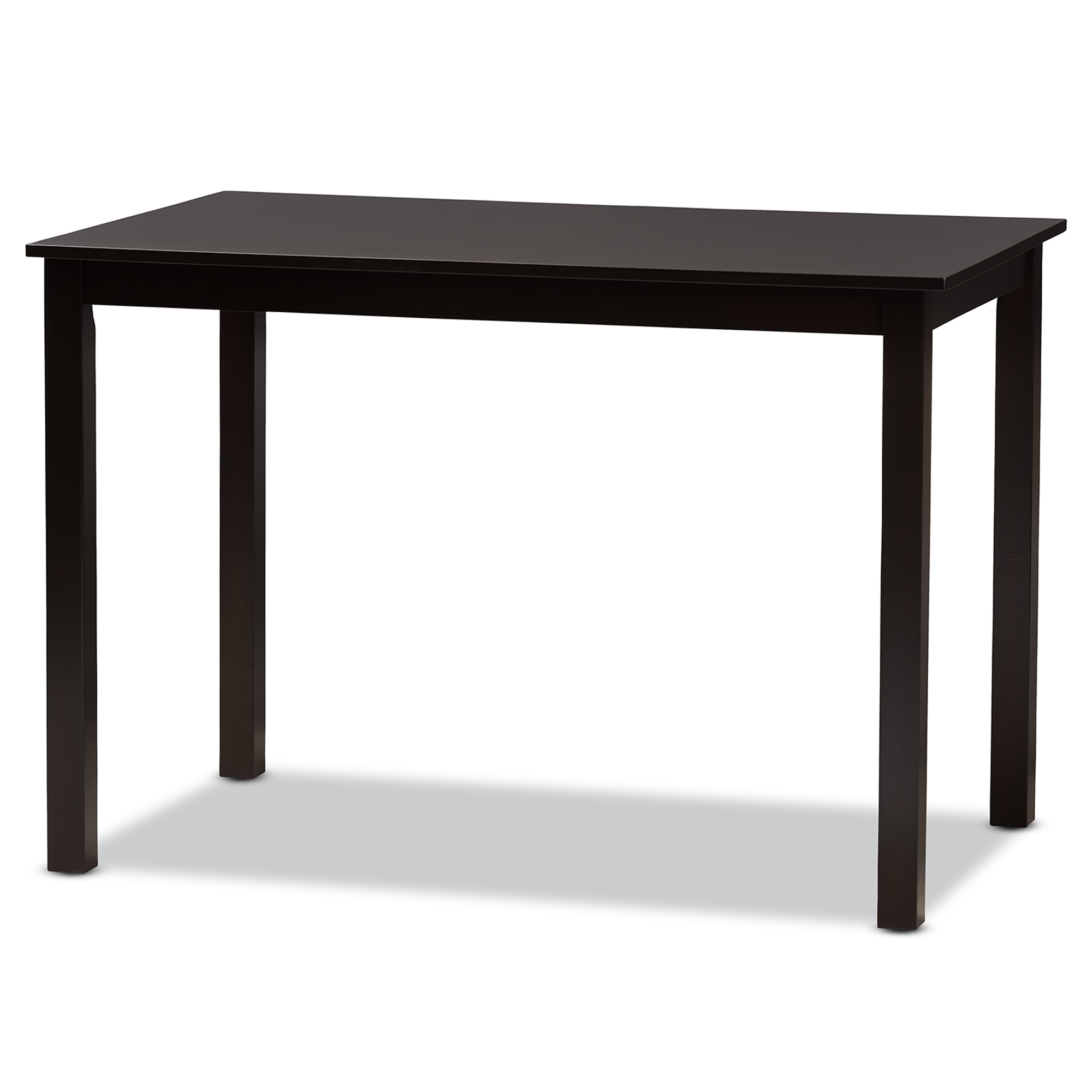 Baxton Studio Nicolette Modern and Contemporary Sand Fabric Upholstered and Dark Brown Finished Wood 5-Piece Dining Set