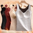thumbnail image 6 of Mepaouo Womens Thermal Tank Tops Built in Bra Warm Underwear Sexy Sleeveless Camisoles Vest(Black,XL), 6 of 7