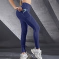 thumbnail image 5 of Women's High Waisted Leggings with Pockets Stretchy Yoga Workout Athletic Pants, 5 of 7