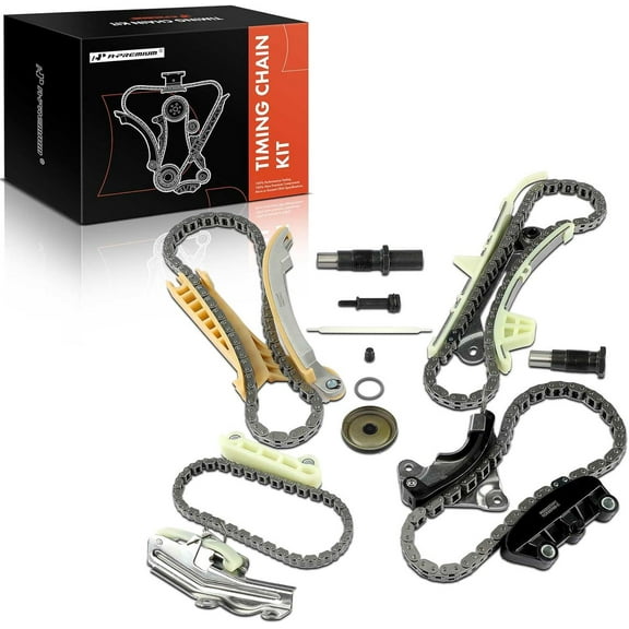 A-Premium Engine Timing Chain Kit W/Tensioner [fits SOHC, 6Cyl 4.0L] Compatible with Ford Explorer 97-10, Explorer Sport Trac, Mustang 05-10, Ranger & Mazda B4000 01-10 & Mercury Mountaineer 98-10