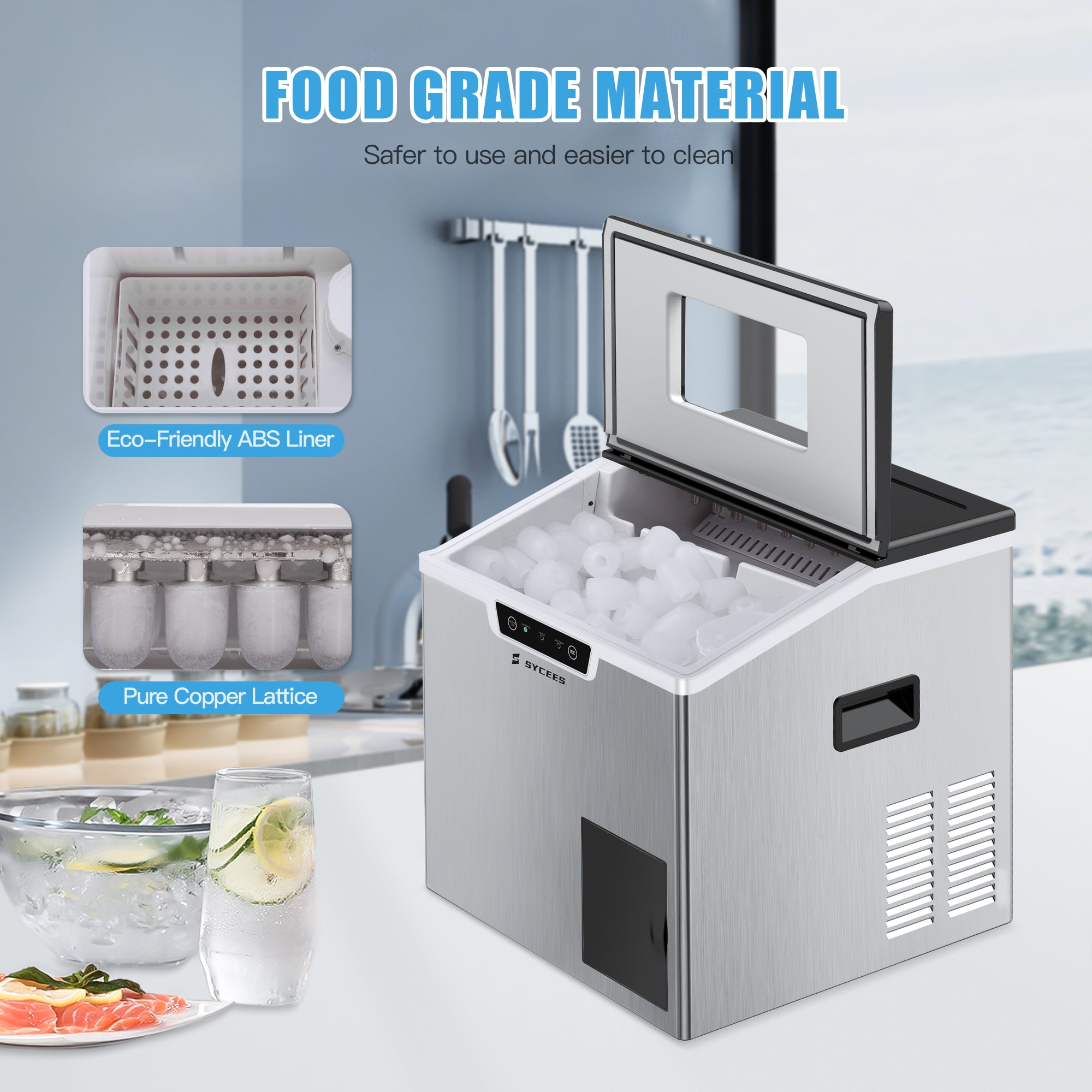 Chard Large Ice Maker in Stainless Steel - IM-15SS — Beach Camera