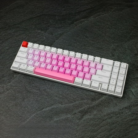 OEM Profile PBT Alpha Keycaps with Translucent Legends - Pinkberry Blast