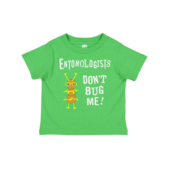 Inktastic Entomologists Bug White Text Boys or Girls Toddler T-Shirt