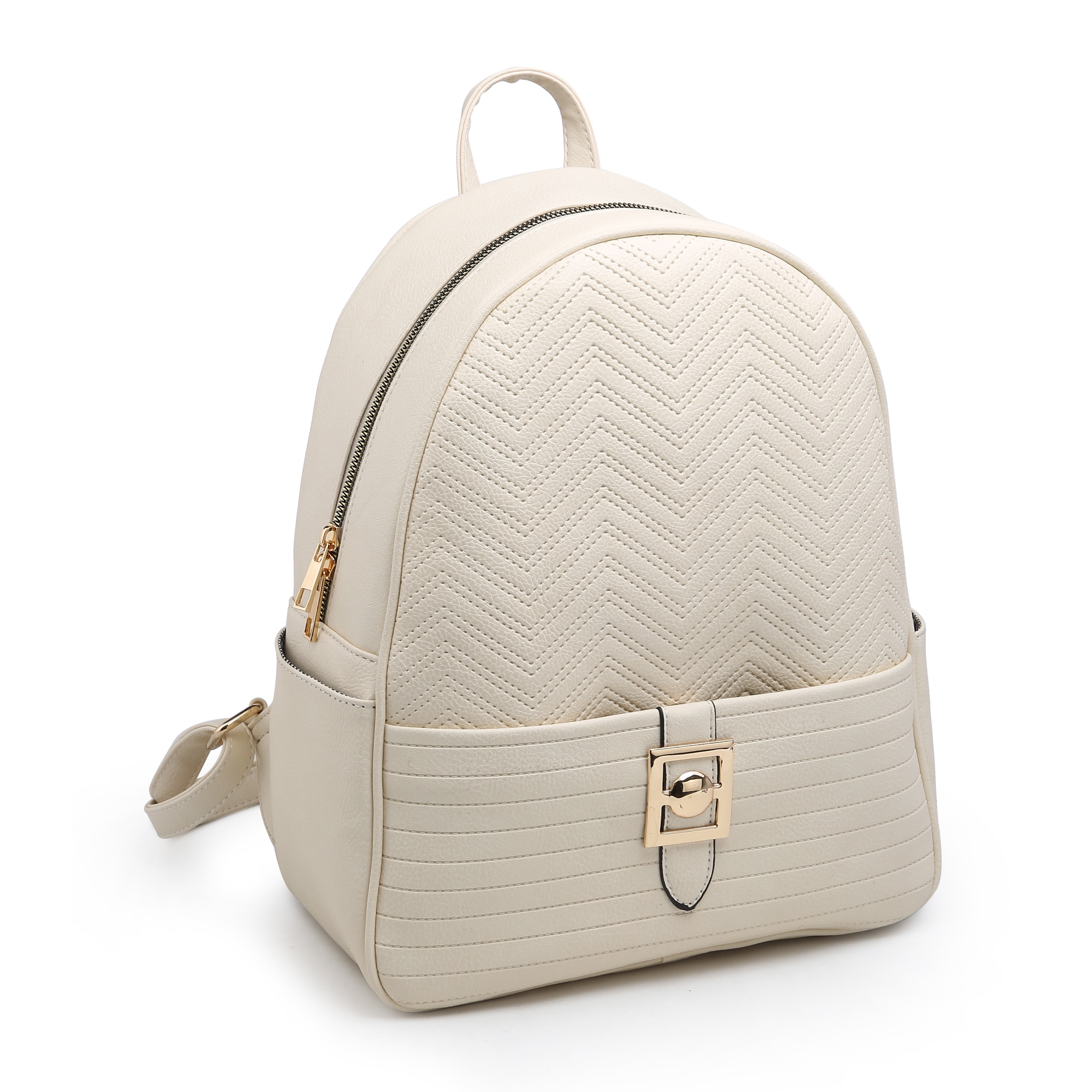 beige backpack women's