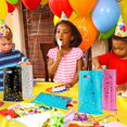 thumbnail image 7 of Happy Birthday Party Favor Bags 36 PCS Plastic Gift Bags with Glitter Stars for Children, Babies, Girls and Boys Birthdays, 7 of 7