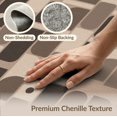thumbnail image 6 of ODIKA 4'x6' Warm Earth Tones Geometric Washable Area Rug Modern Abstract Pattern with Dynamic Shapes for Bedroom, Reading Nook, Pet Friendly & Non-Shedding, 6 of 7