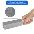 thumbnail image 3 of 2pcs Pumice Stone Cleaner, TSV Pumice Stone Toilet Bowl Cleaner with Long Handle, Hard Water Build up Remover, Toilet Bowl Stain Ring Remover, Natural Pumice Scouring Sticks, Gray, 3 of 8