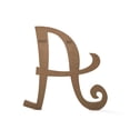 thumbnail image 2 of 6" Curly Wooden Letters - Premium MDF Wood Wall Letters, 2 of 27