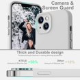 thumbnail image 4 of KTELE Compatible with iPhone 13 Case 6.1 inch Premium Liquid Silicone [Soft Microfiber Lining Anti-Scratch ] Gel Rubber Full-Body Bumper Protection Camera Protect Case for iPhone 13 - Stone, 4 of 7