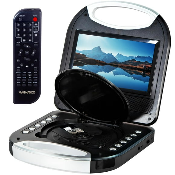 Reproductor portátil de DVD/CD Magnavox MTFT750-BK TFT de 7 pulgadas