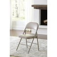 thumbnail image 3 of Cosco Steel Folding & Stacking Chairs Antique Linen (Set of 4), 3 of 7