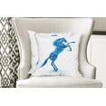 thumbnail image 4 of Ambesonne Animal Throw Pillow Cover 2 Pack, Gallop Animal Theme Motif, 16", Dark Blue and White, 4 of 6