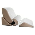 thumbnail image 3 of Avana Kind Bed Orthopedic Support Wedge Pillow Comfort System – for Post-Surgery, Heartburn, Snoring, Acid Reflux & GERD, 4-Piece-Set, Cloud/Camel, 3 of 8