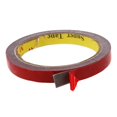 thumbnail image 4 of 3X Ruban Adhésif Permanent Double Face Super Adhésif pour Véhicule Voiture, Rouge 12MMx3M, 4 of 5