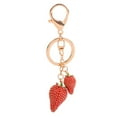 thumbnail image 2 of Naierhg Women Fashion Strawberry Fruit Keychain Key Ring Bag Hanging Ornament Pendant, 2 of 7