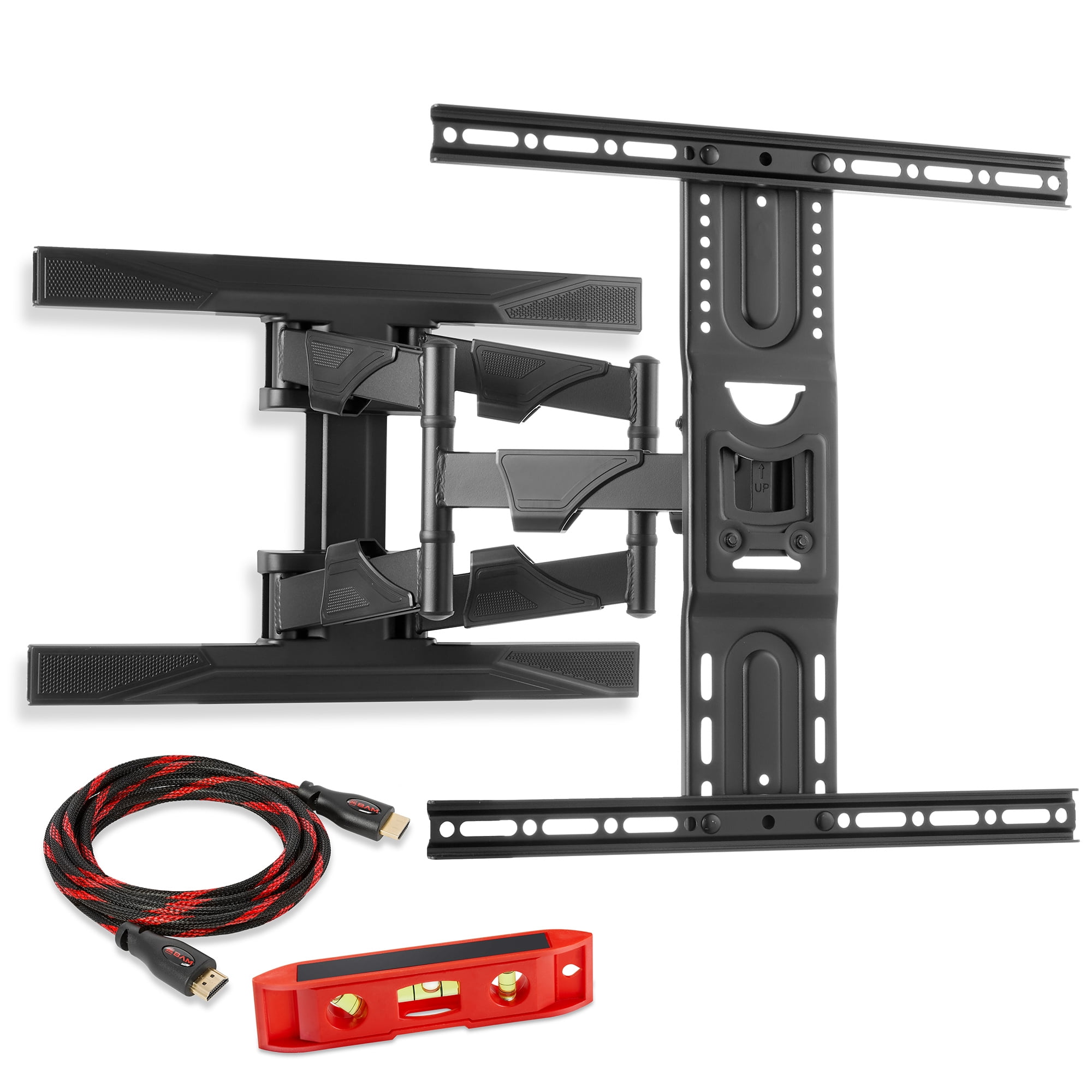 Mountio Heavy Duty Full Motion Articulating Tilt Swivel TV Wall Mount
