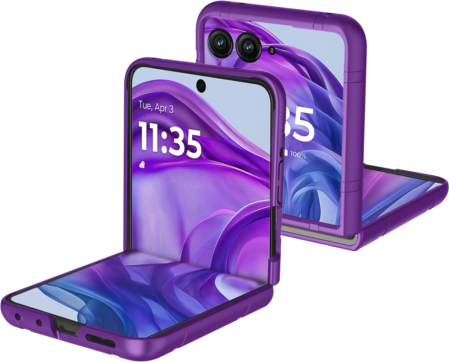 Textured Hard Case For Motorola RAZR 2024/2025 Flip Phone – Slim Matte Cover – Nakedcellphone